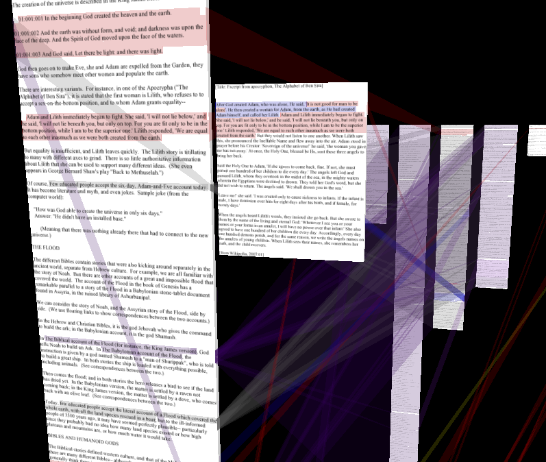 Xanadu Space, a 2007 prototype that does the Xanadu UI in 3D.